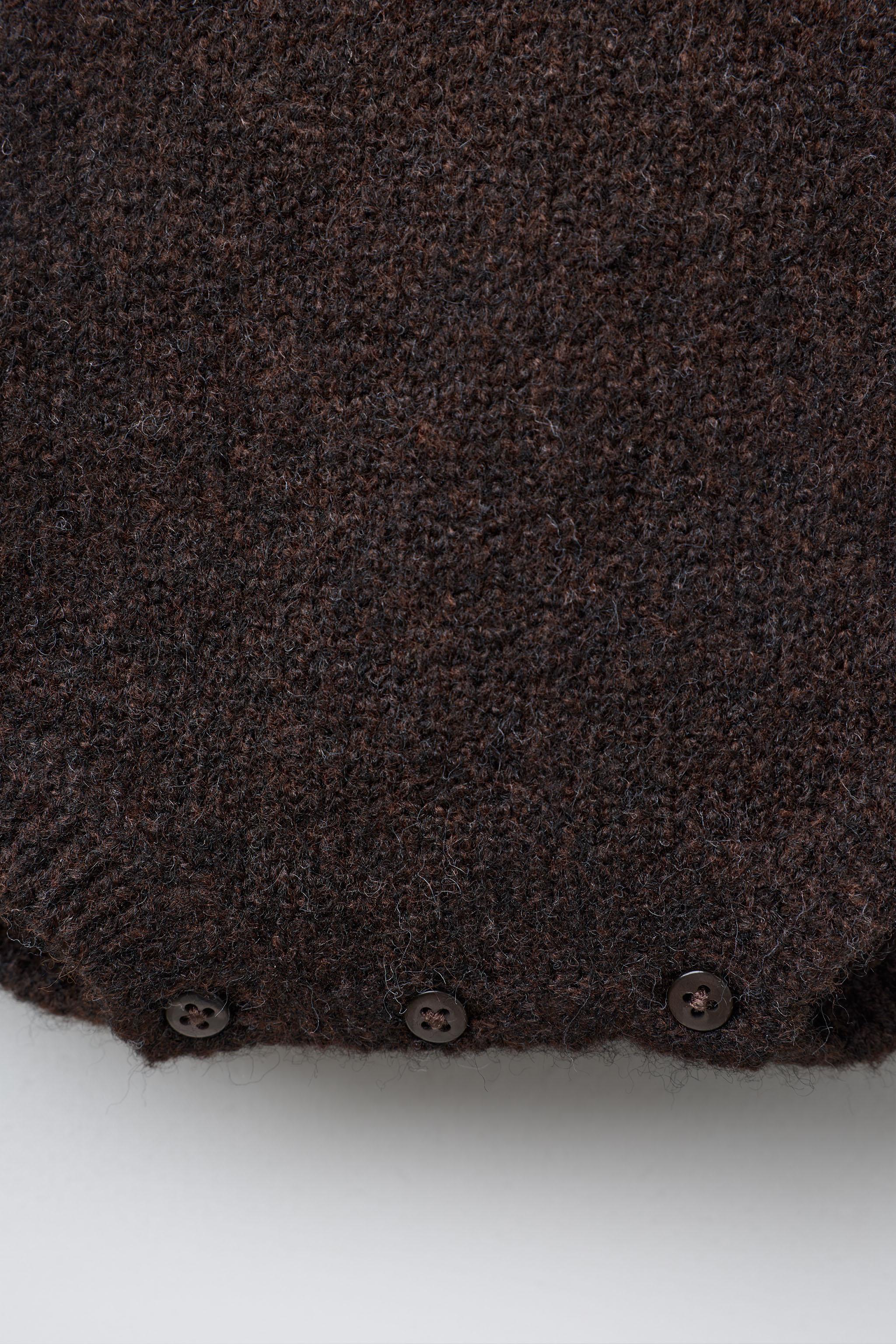 LACE KNIT ROMPER WITH WOOL