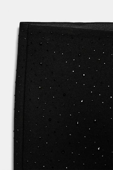 LEGGING ÉVASÉ À BRILLANTS - Noir de Zara - Image 6