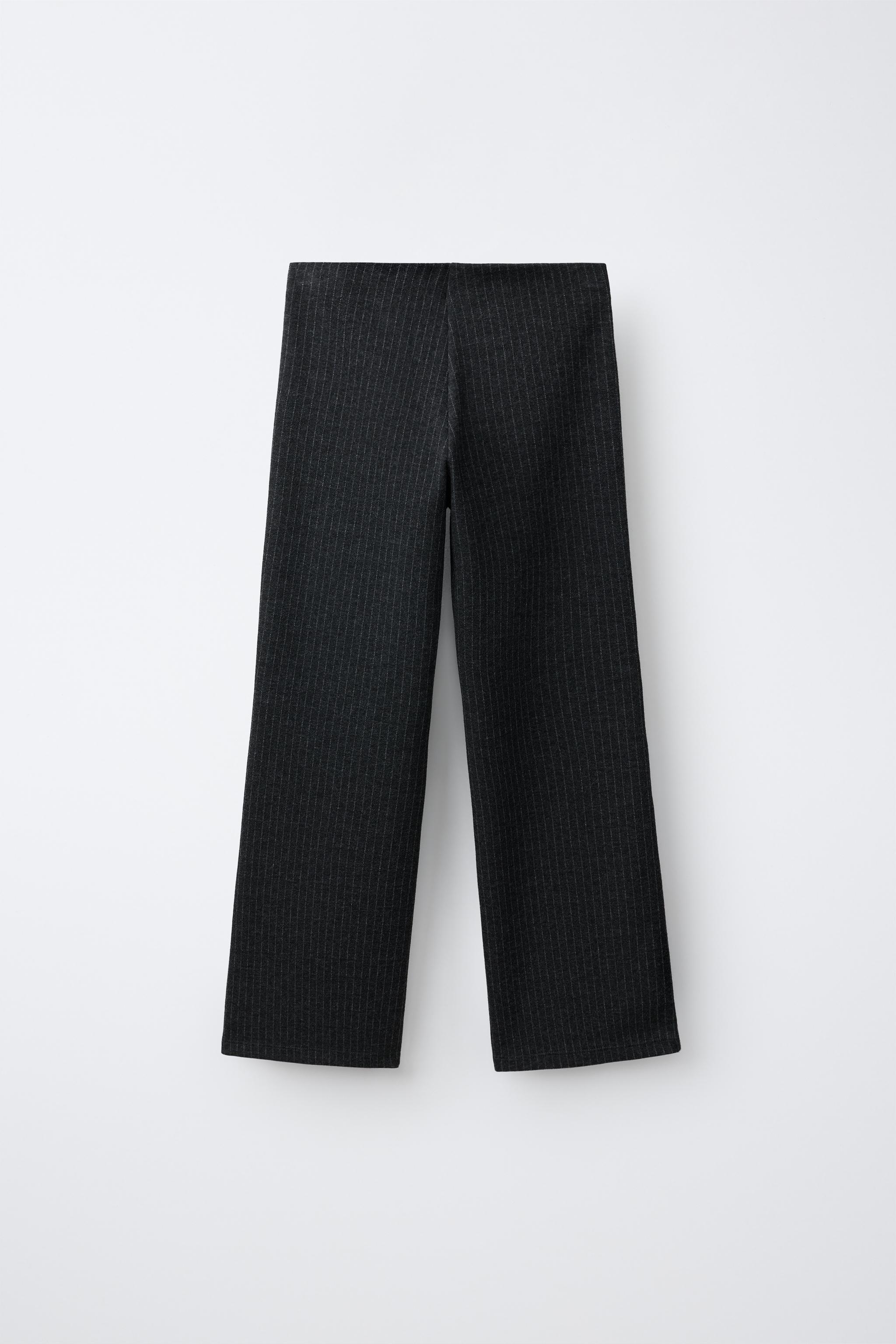 PANTALON WIDE LEG À RAYURES
