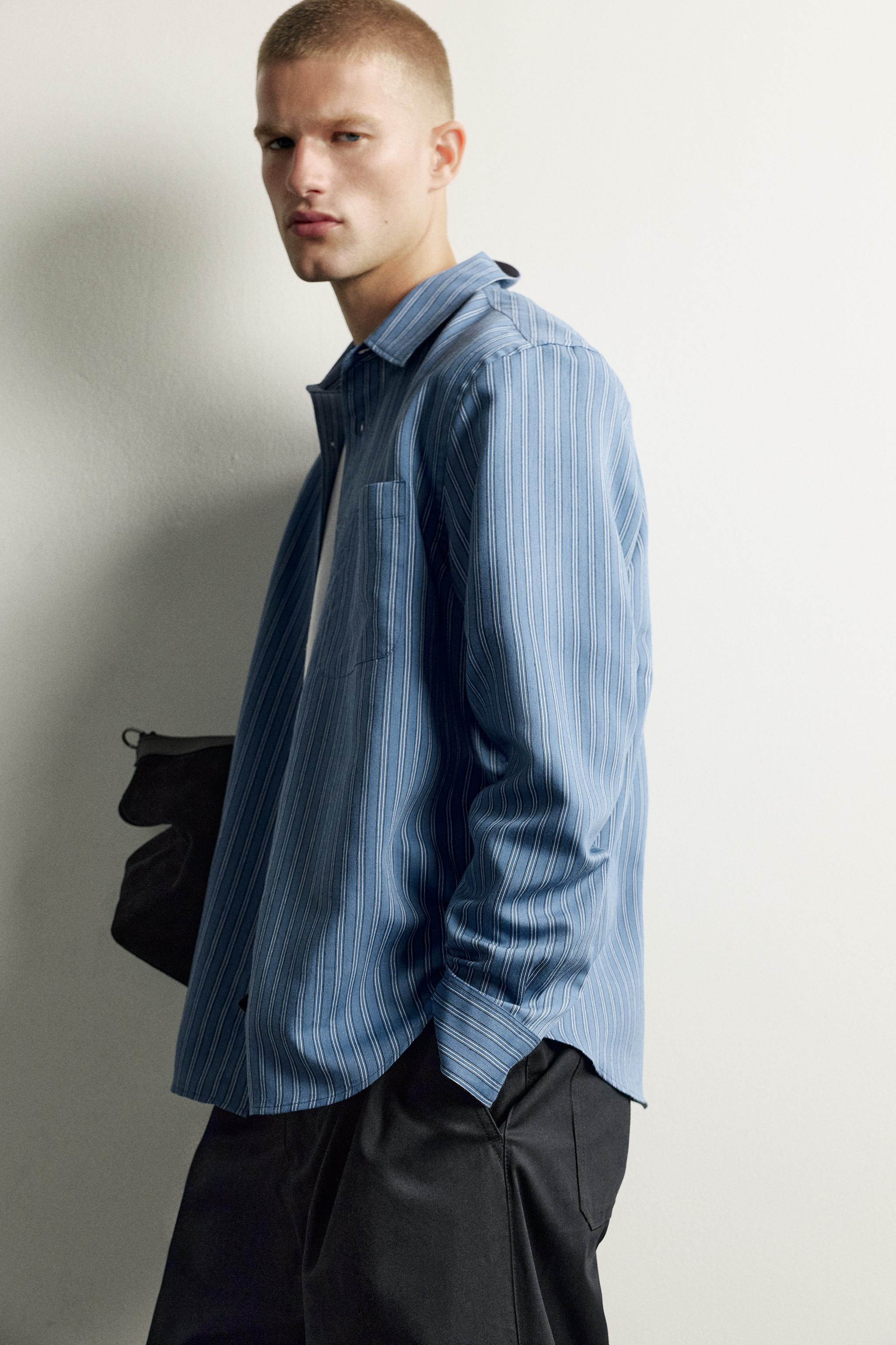 chemise fluide rayures