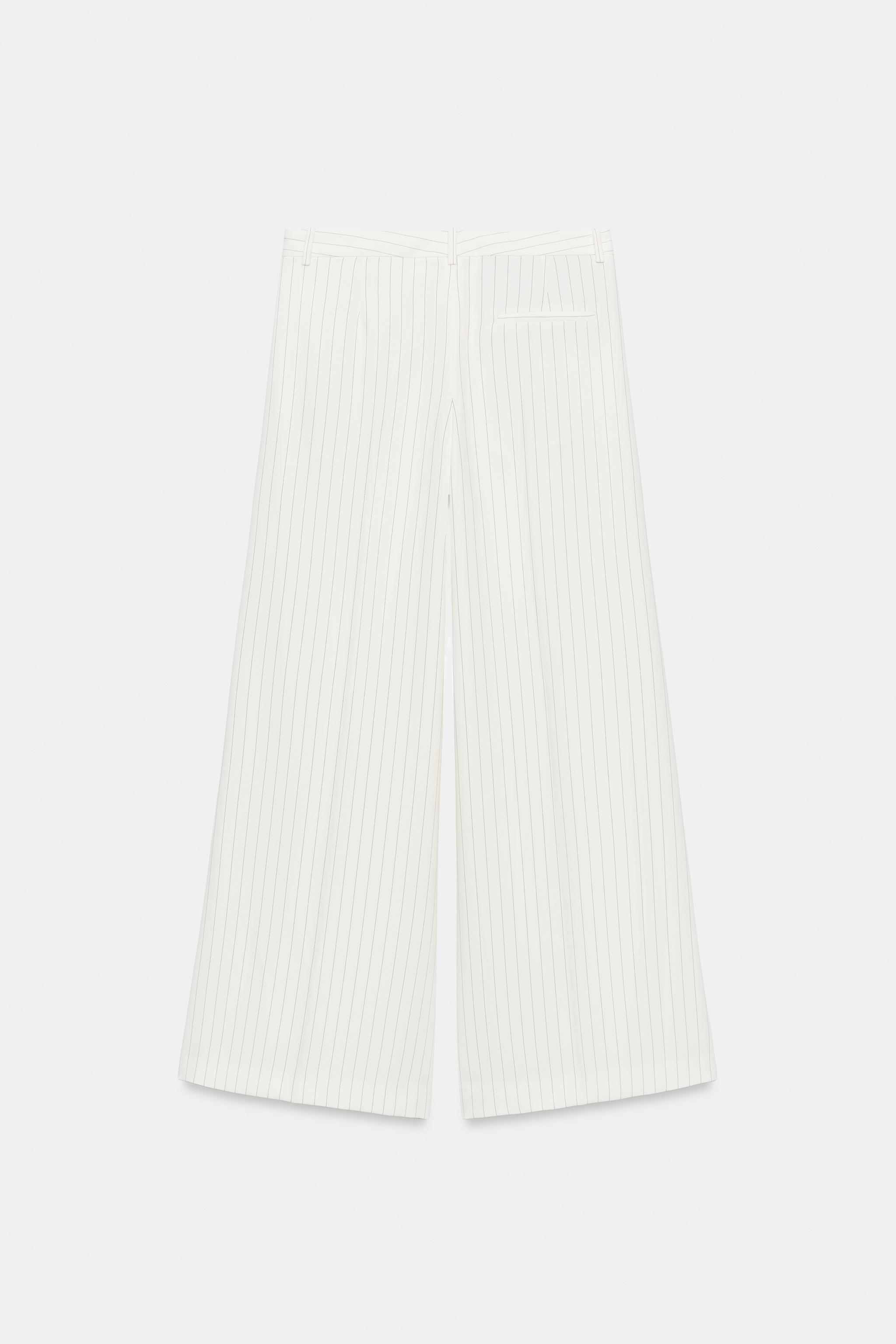 ZW COLLECTION STRIPED WIDE LEG PANTS
