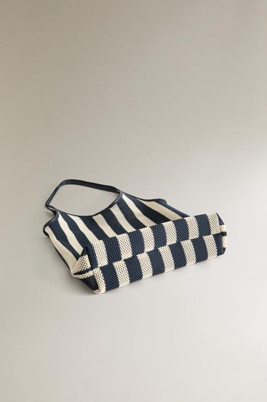 STRIPED TOTE BAG - Two-tone by Zara - Image 3