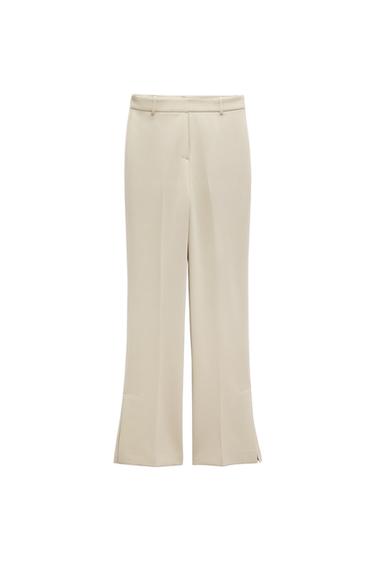 STRAIGHT FIT TROUSERS WITH VENTS