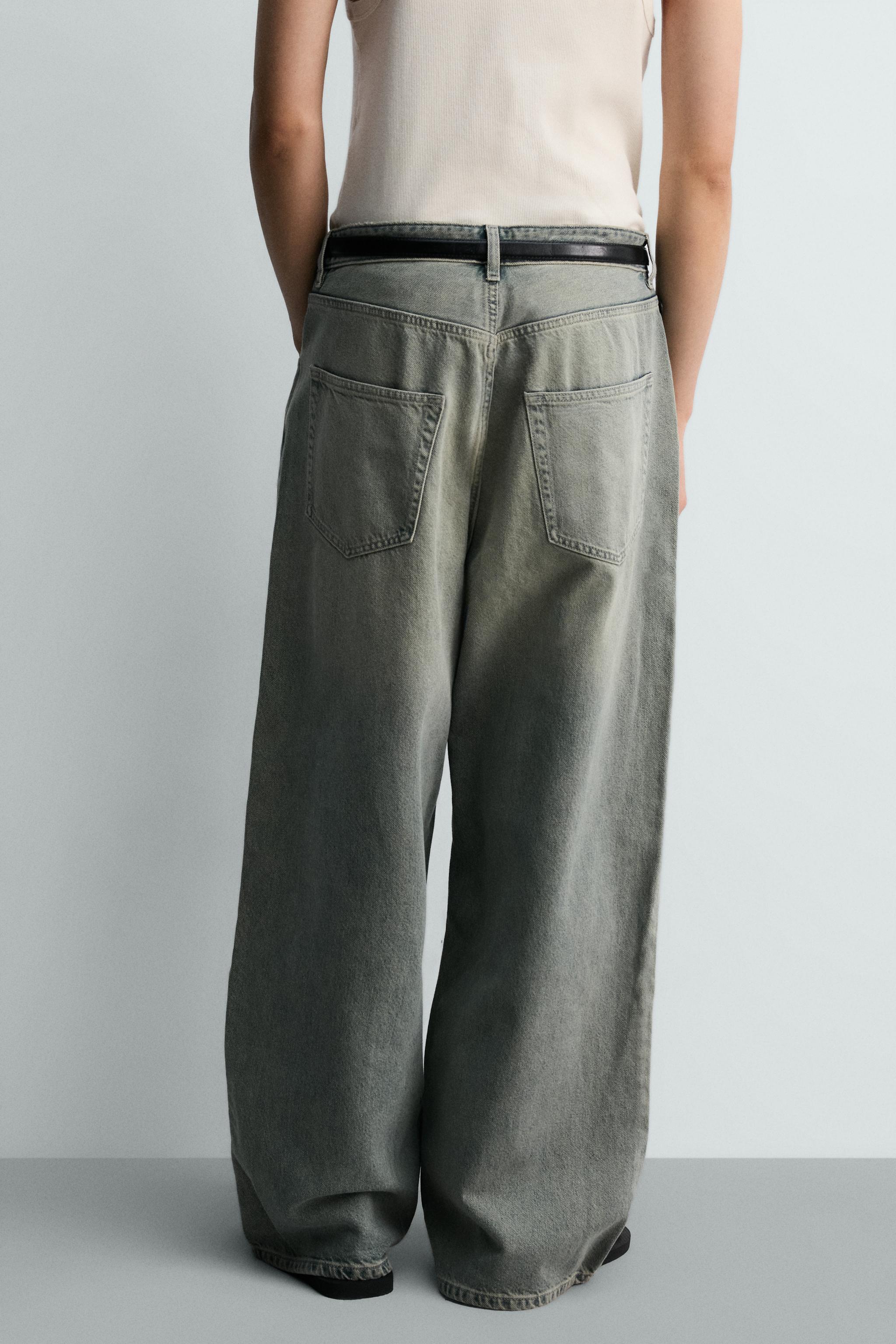 バギーフィットデニムパンツ - ブルー/グリーン | ZARA Japan / 日本