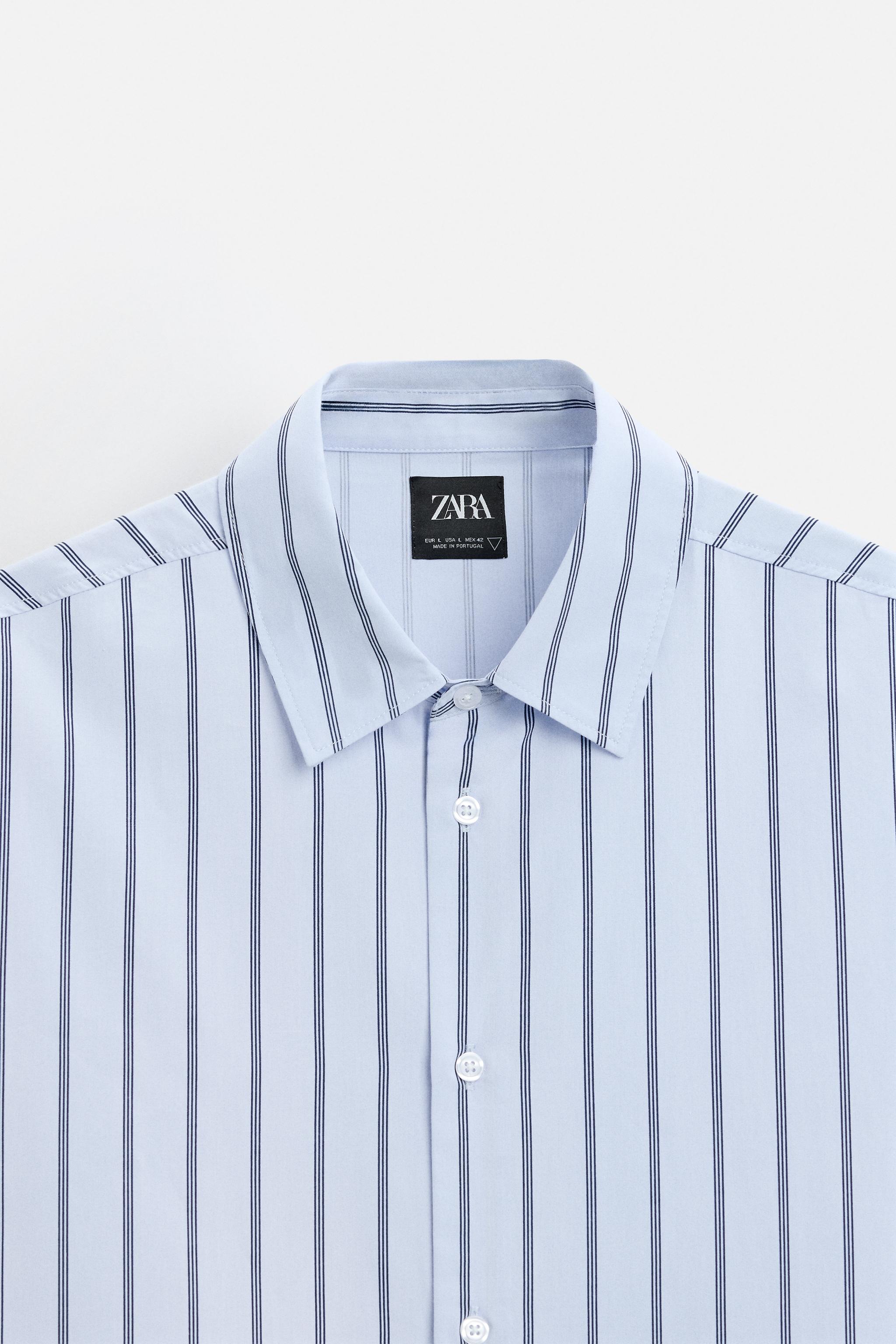 CHEMISE À RAYURES BRODÉE