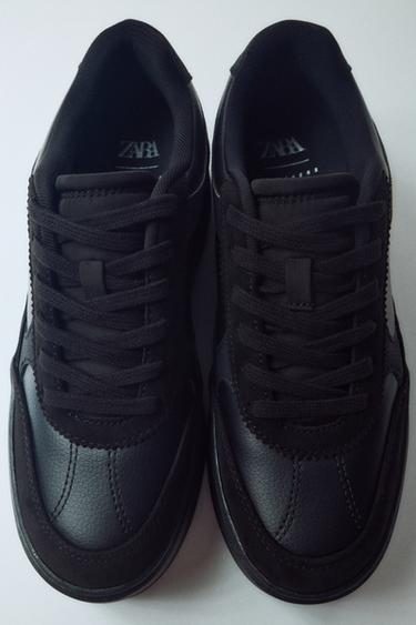PLATFORM SNEAKERS — Black 1