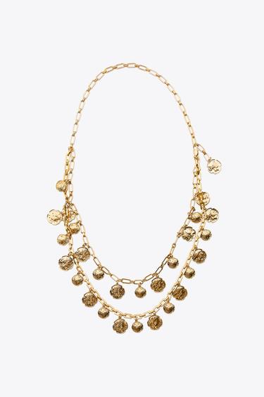 METAL COIN BELT - Golden by Zara
