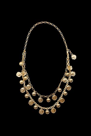 METAL COIN BELT - Golden by Zara - Image 0