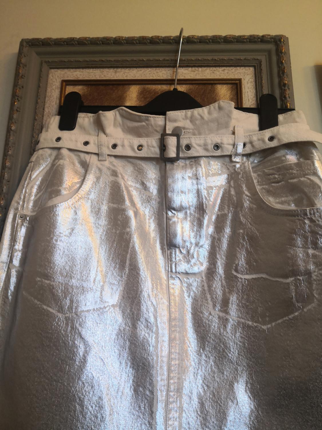 ZW METALLIC MIDI SKIRT - Image 2