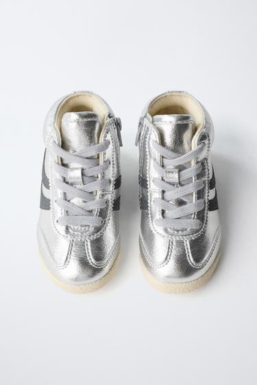 BASKETS MONTANTES MODE - Argent de Zara - Image 4