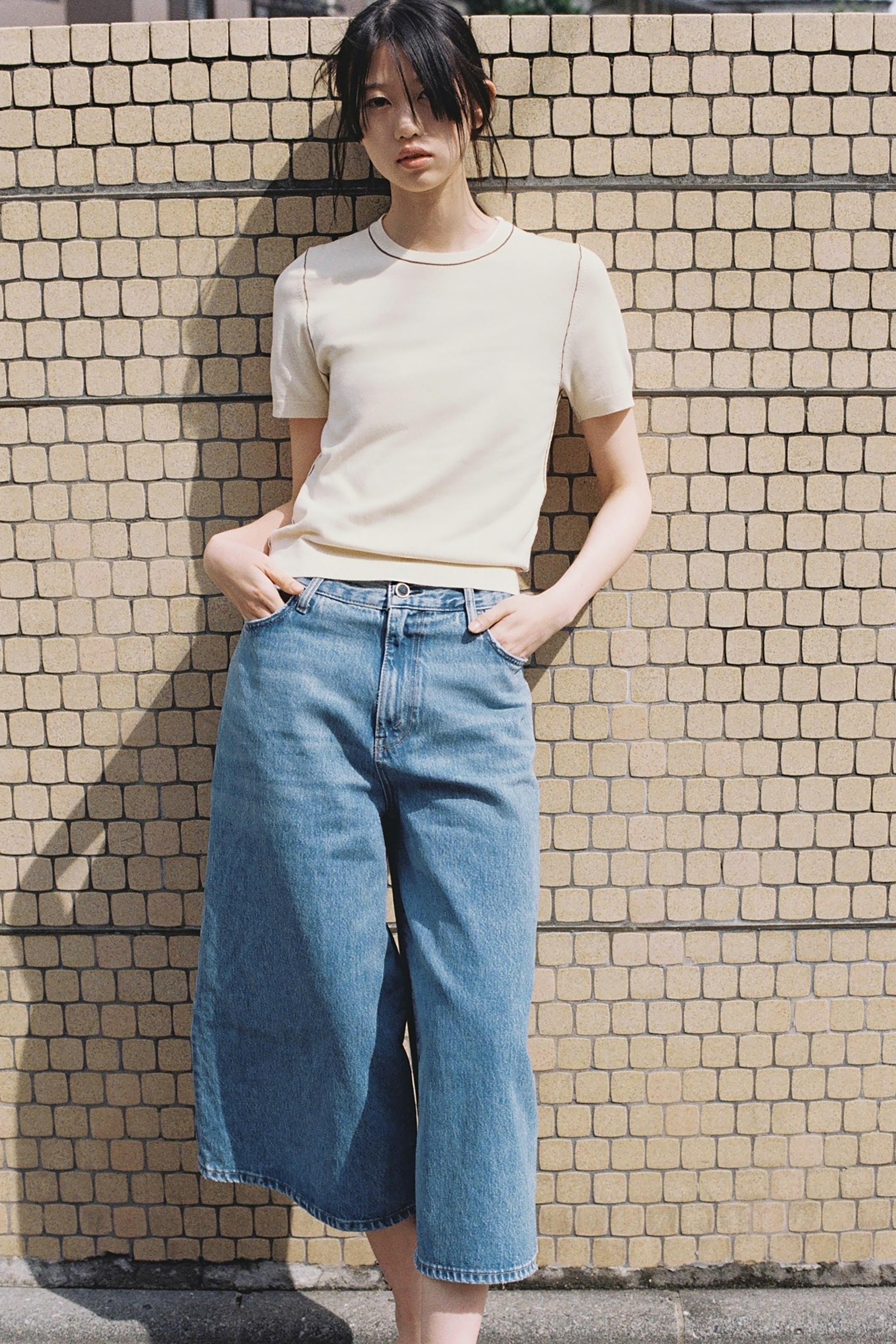 ジュエルニットトップス - ライトイエロー | ZARA Japan / 日本
