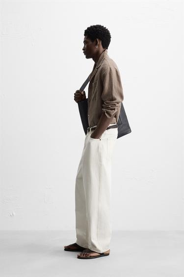 CHEMISE 100 % LIN - Marron / Taupe de Zara - Image 3