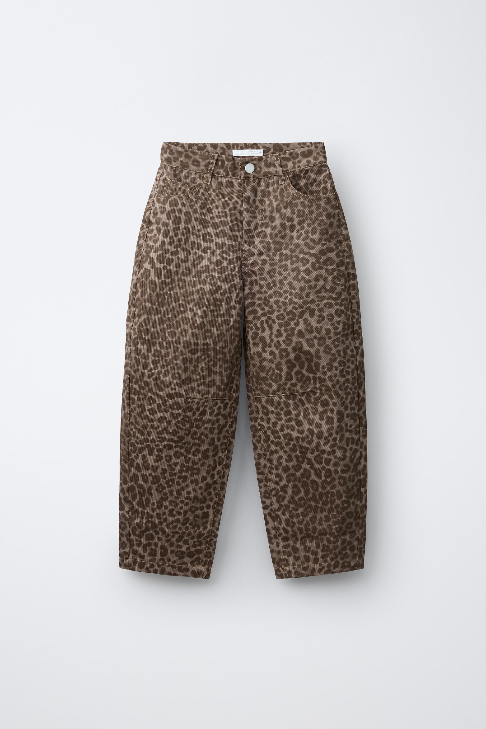 ANIMAL PRINT BAGGY JEANS - Leopard | ZARA South Africa