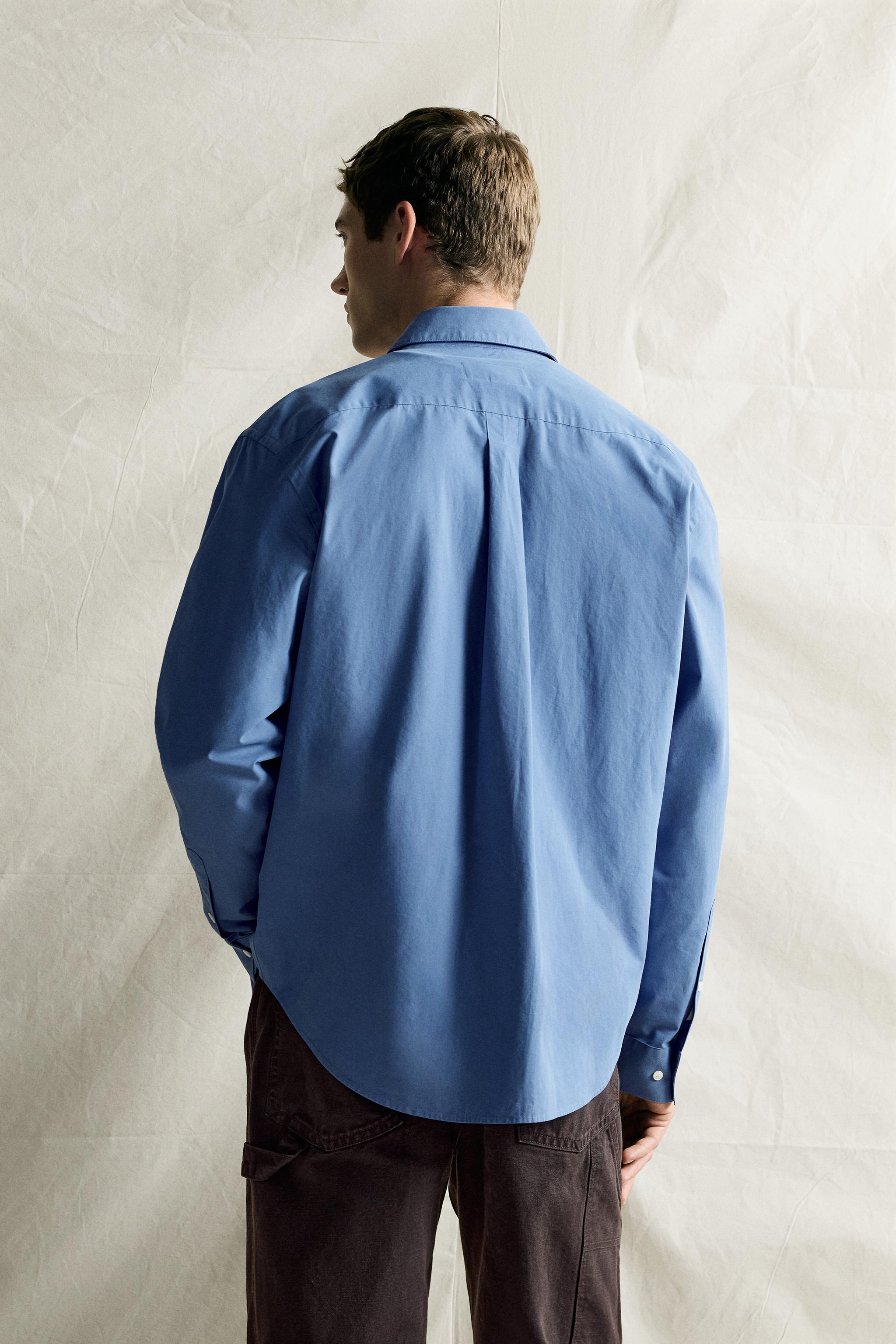 STRIPED POPLIN SHIRT