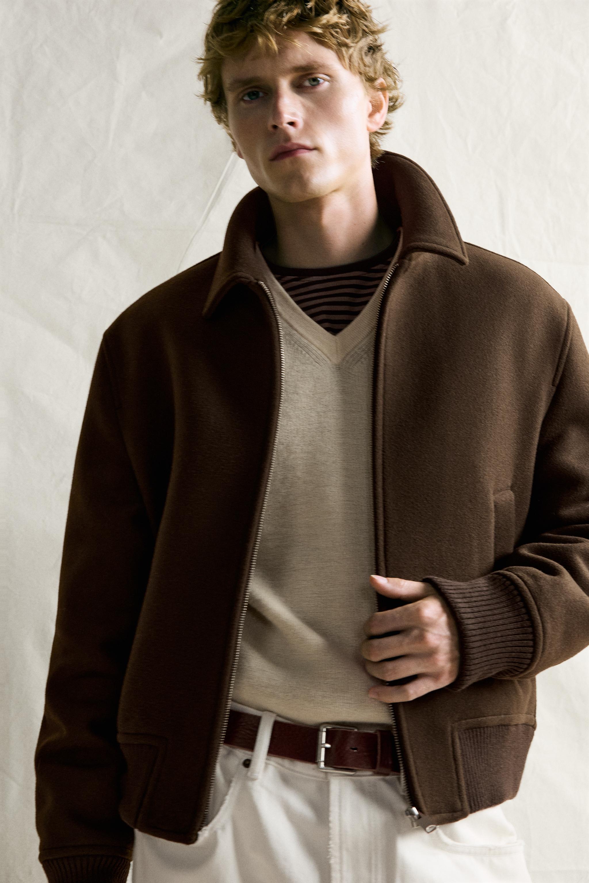 WOOL-BLEND REGULAR-FIT JACKET
