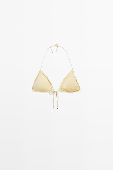 Haut de bikini triangle à volants - 314 de Zara - Image 0