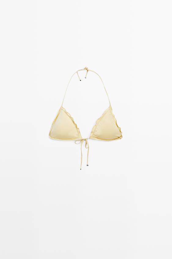 Haut de bikini triangle à volants - 314 de Zara - Image 0