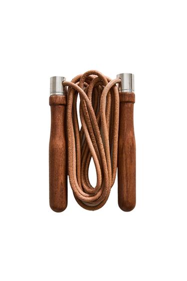 LEATHER SKIPPING ROPE - Brown by Zara