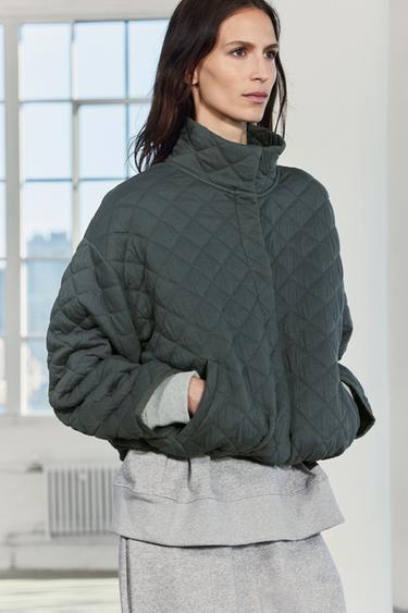 CHAQUETA ACOLCHADA - Gris oscuro de Zara