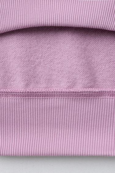 SWEAT JOGGING INSCRIPTION CAPUCHE - Rose de Zara - Image 3