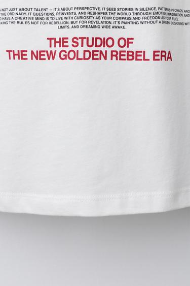 KEYRING PRINT T-SHIRT - White by Zara - Image 3