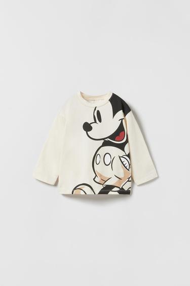 Zara MICKEY MOUSE © DISNEY T-SHIRT - Ecru