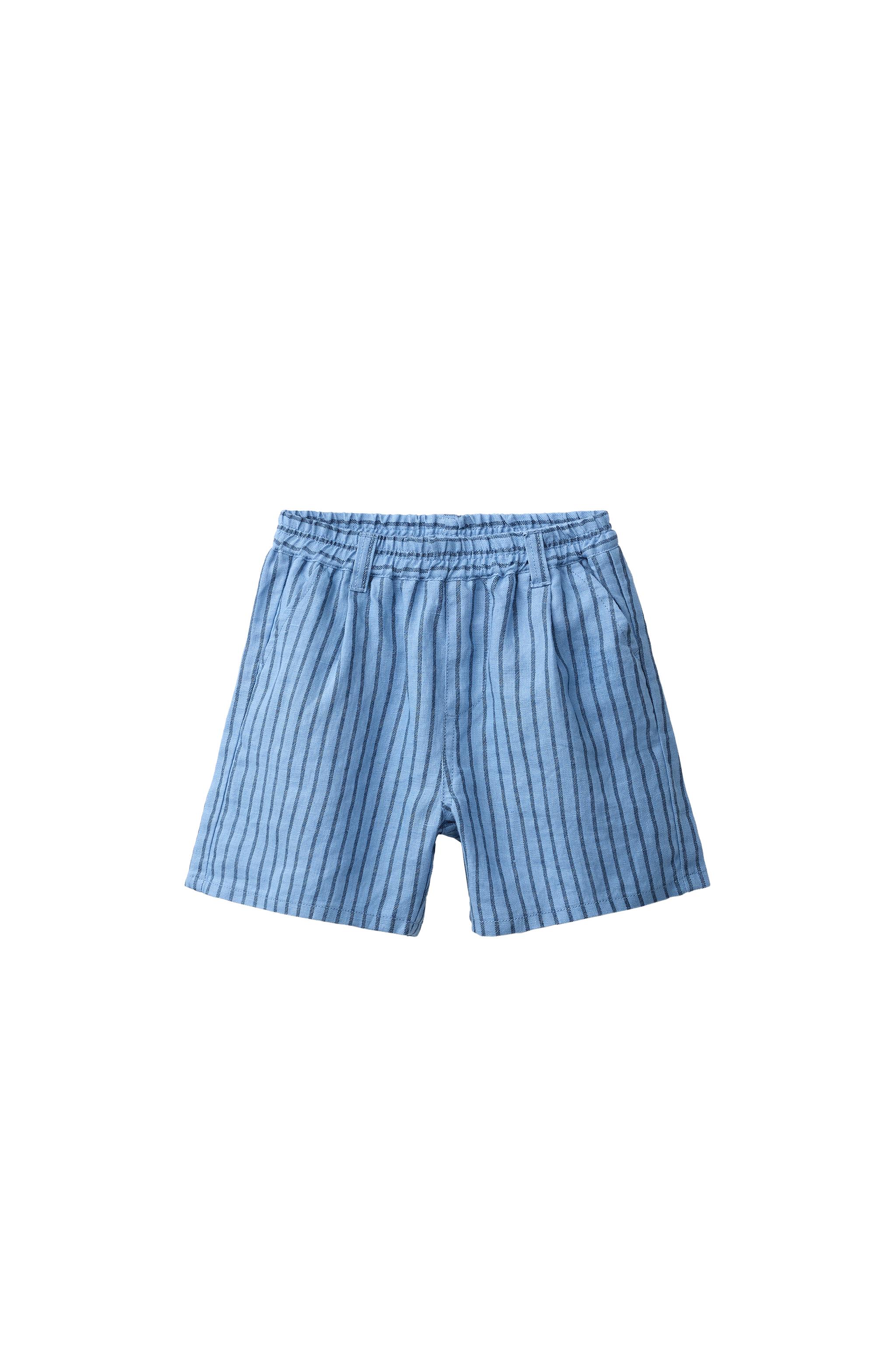 100% LINEN STRIPED SHORTS - striped | ZARA United States