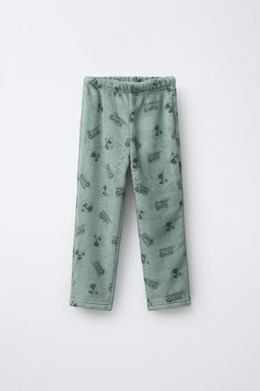 AGES 6-14 / STUMBLE GUYS™ © SCOPELY FLEECE PYJAMAS - Green by Zara - Image 3