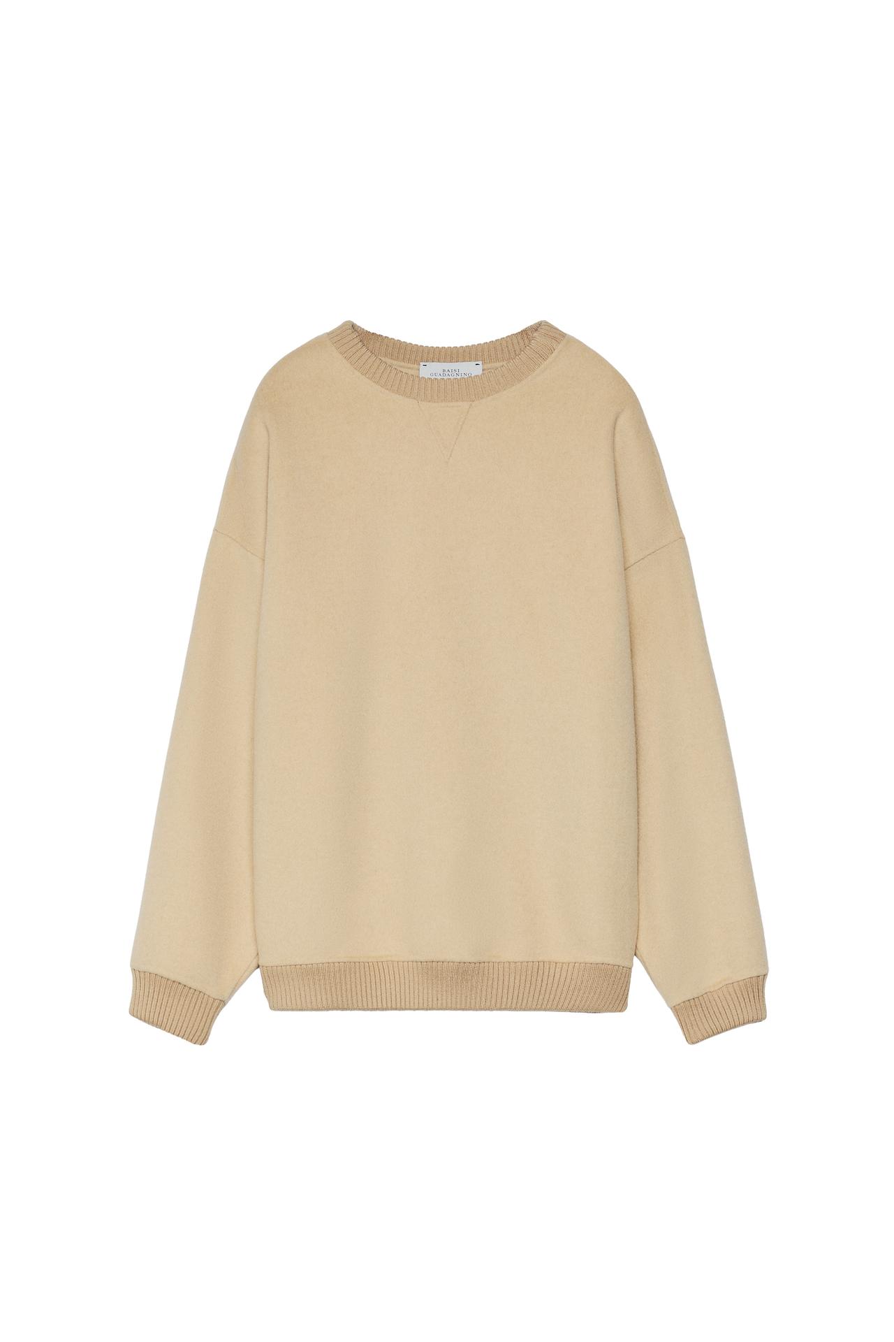 WOOL BLEND CREWNECK SWEATSHIRT