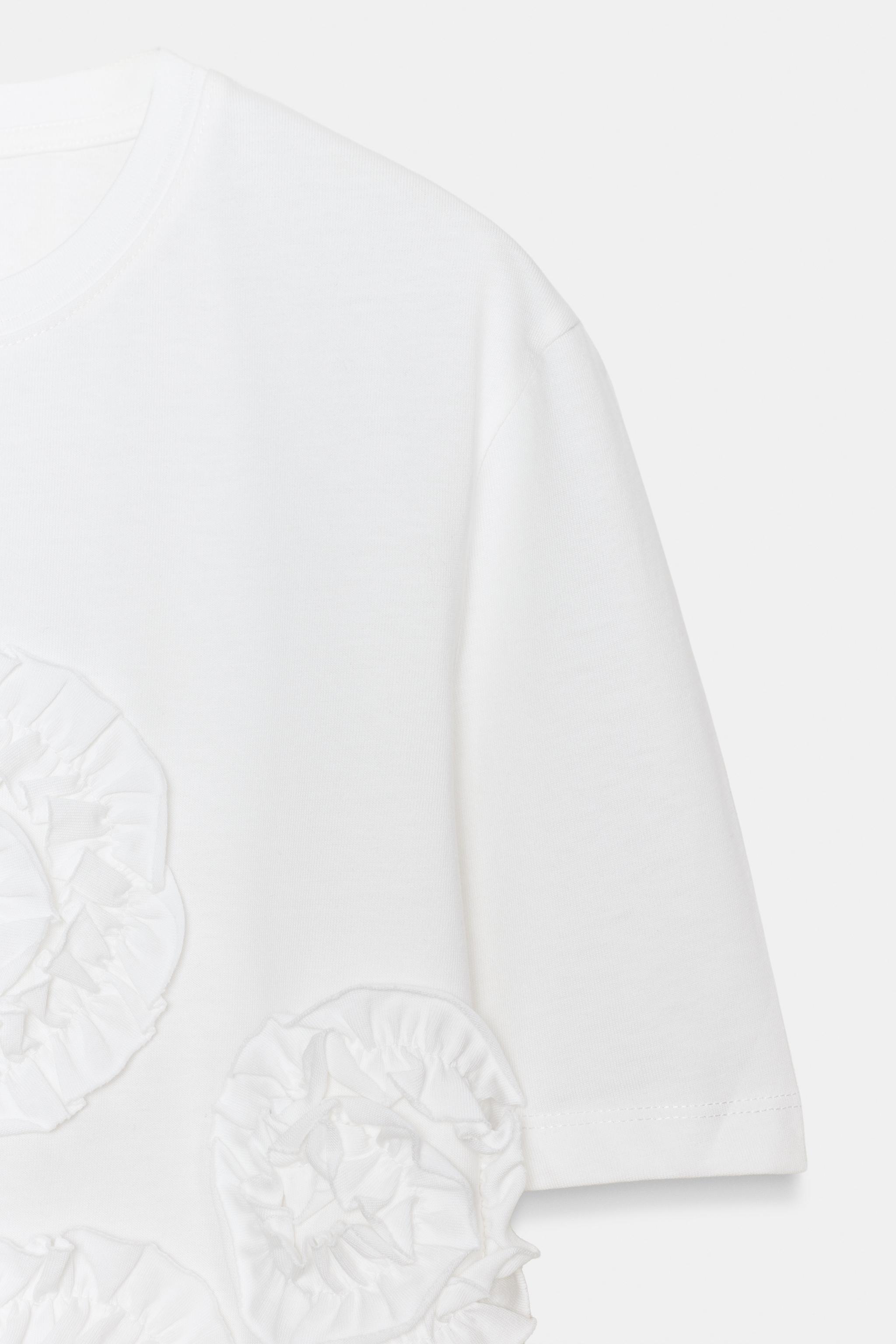 VOLÜMLÜ ÇİÇEK T-SHIRT - Görsel 8