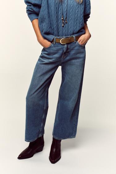 JEAN Z.08 COURT ET LARGE TAILLE HAUTE CEINTURE - Bleu moyen de Zara - Image 2