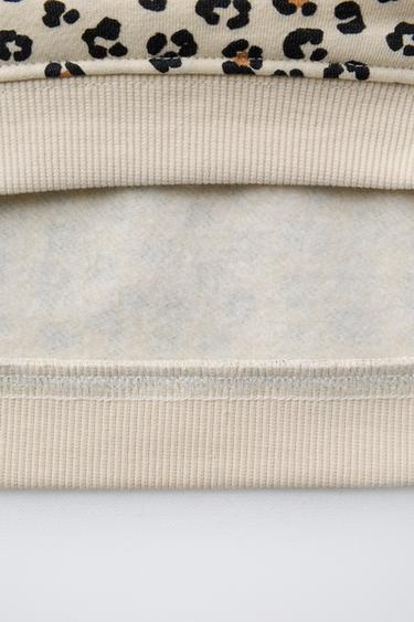 ANIMAL PRINT SWEATSHIRT AND LEGGINGS SET - Ecru by Zara - Image 4