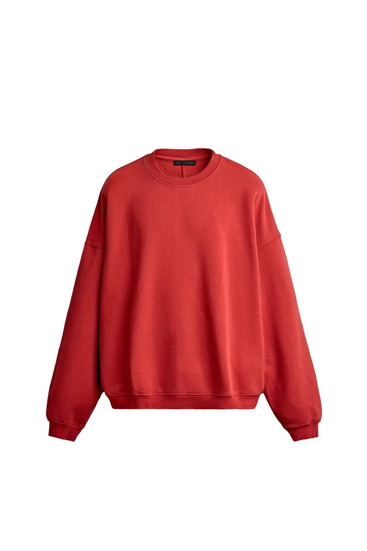 Толстовка relaxed fit с эффектом потертости