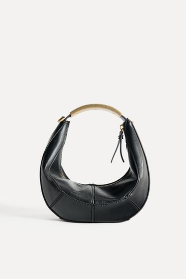 OVAL BAG WITH METAL STRAP - Black by Zara - Image 3