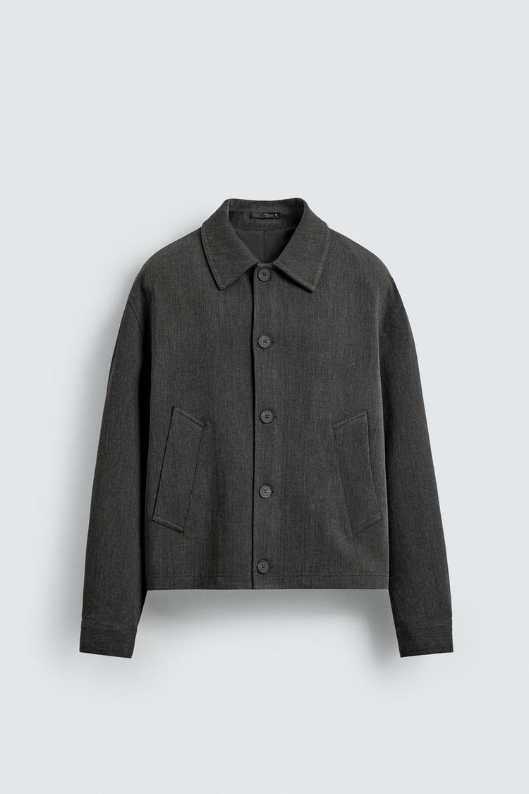 ZARA TEXTURED OVERSHIRT