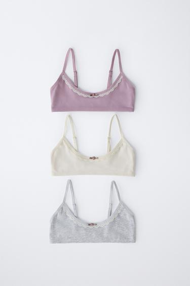 AGES 9-14 / THREE-PACK OF LACE TOPS - Multicoloured by Zara - Image 3