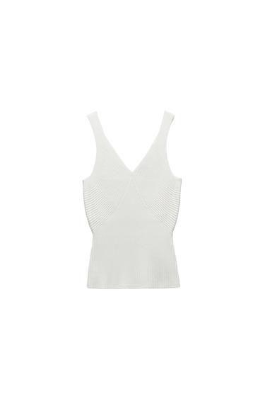 KNIT TOP WITH STRAPS
