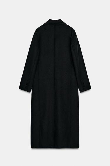 MANTEAU MÉLANGE LAINE ZW COLLECTION ÉDITION LIMITÉE - Noir de Zara - Image 6