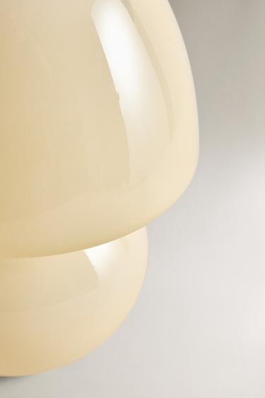 GLASS TABLE LAMP - Ecru by Zara - Image 2