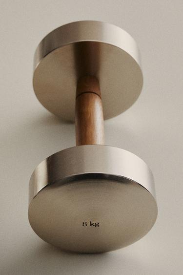 OAK WOOD AND STEEL DUMBBELL - P by Zara
