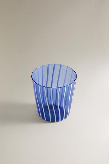 VERRE BOROSILICATE RAYURES - Bleu de Zara - Image 1