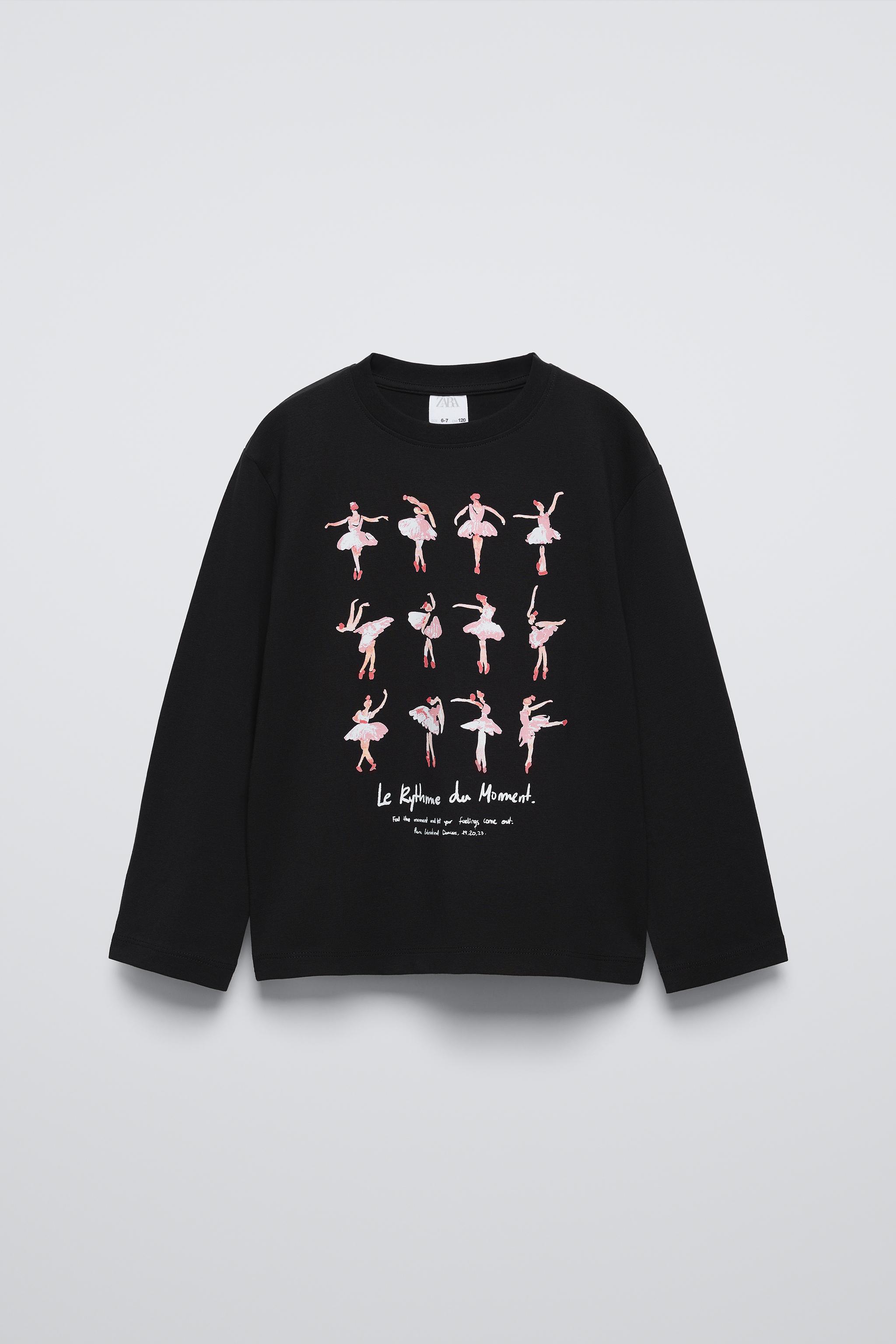 Zara ballet sweatshirt sale