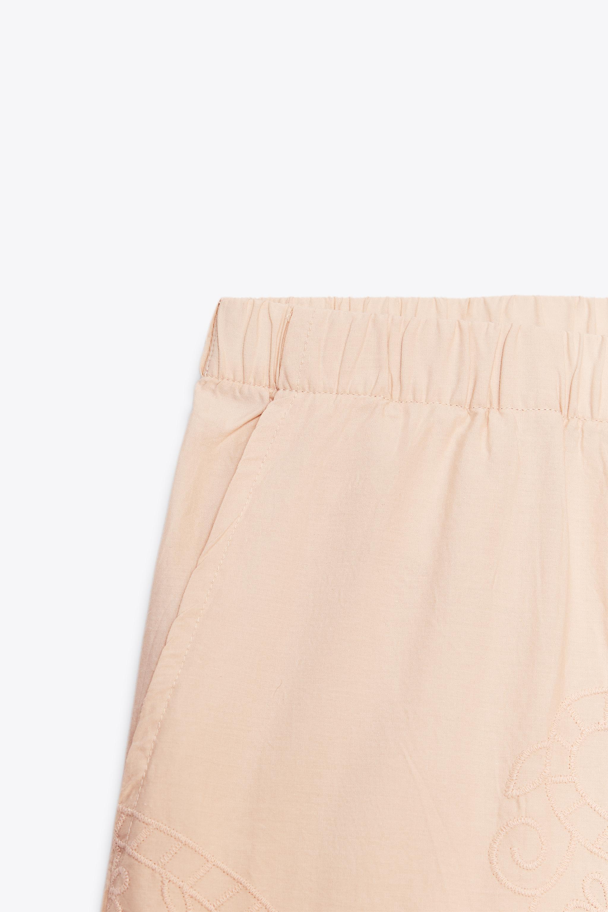 刺繍入りパジャマパンツ - ペールピンク | ZARA Japan / 日本
