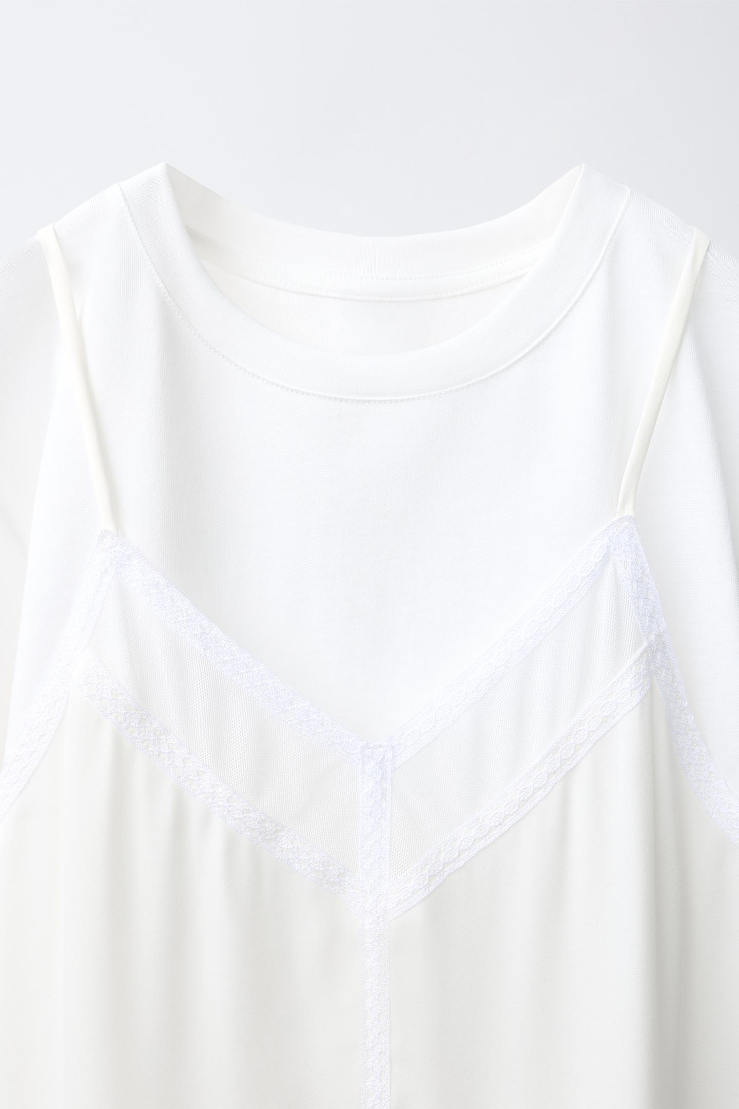 Детское платье Zara Combination Slip, цвет: Белый — фото 4