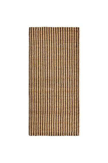 JUTE CARPET RUNNER - Black by Zara