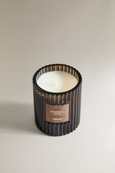 (175 G) BOUGIE PARFUMÉE ETERNAL OUD - Marron chiné de Zara - Image 1