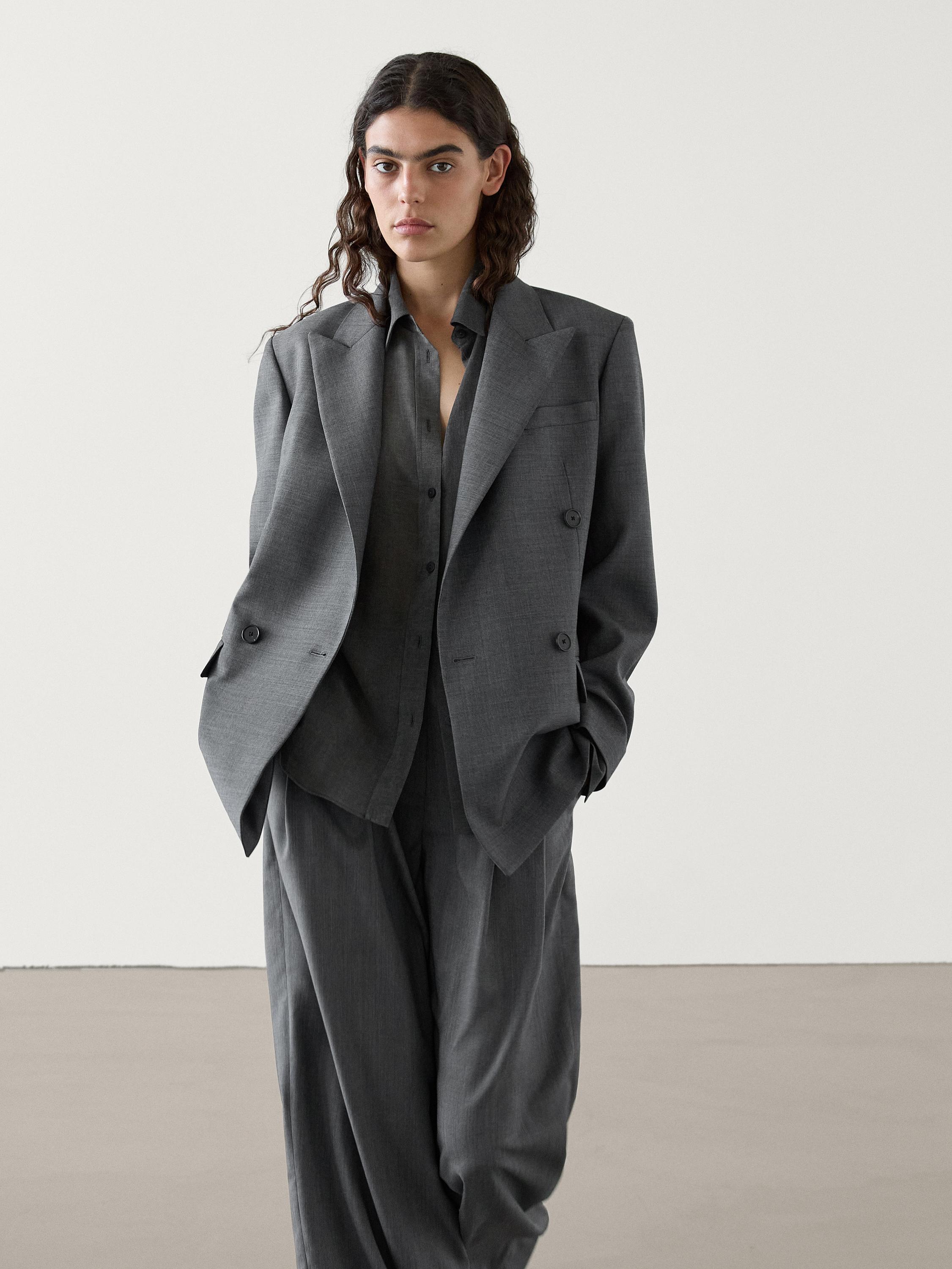 Blazer gray hotsell