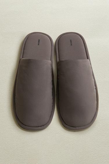 TECHNICAL FABRIC SLIPPERS - Grey by Zara - Image 0