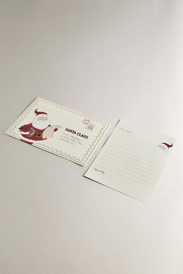 CHILDREN’S CHRISTMAS FATHER CHRISTMAS CARD SET (SET OF 3) - Multicoloured by Zara