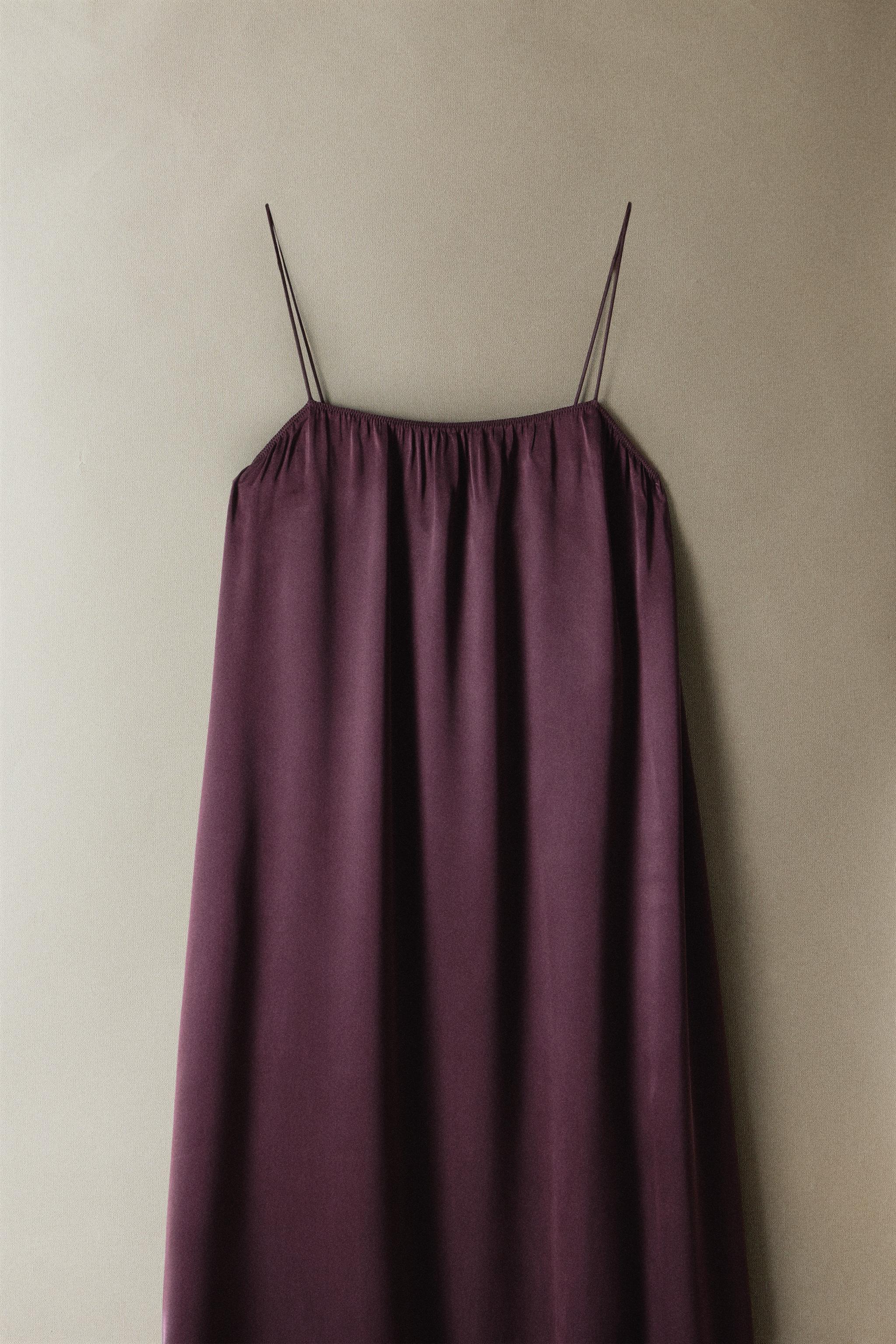 CHEMISE DE NUIT BRETELLES SOIE MÛRE